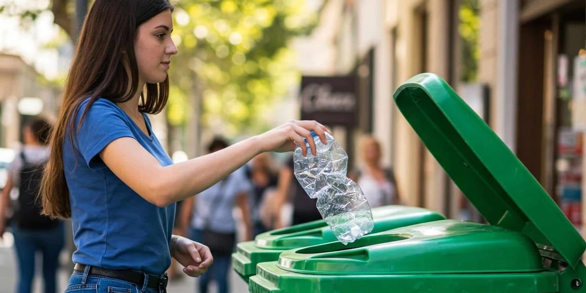 Chica aplicando la economía circular