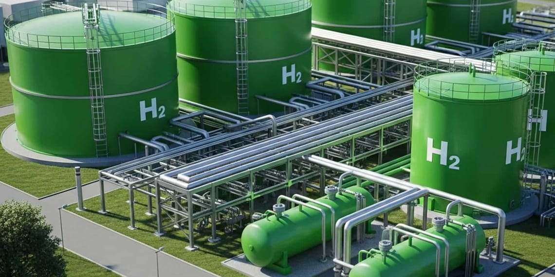 Almacenamiento de hidrógeno verde