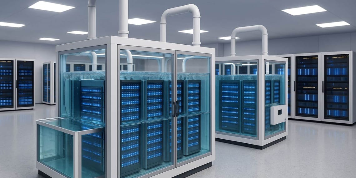 Refrigeración por inmersión en centros de datos