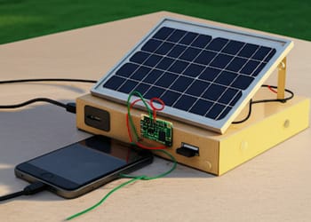 Cargador solar para móviles personal