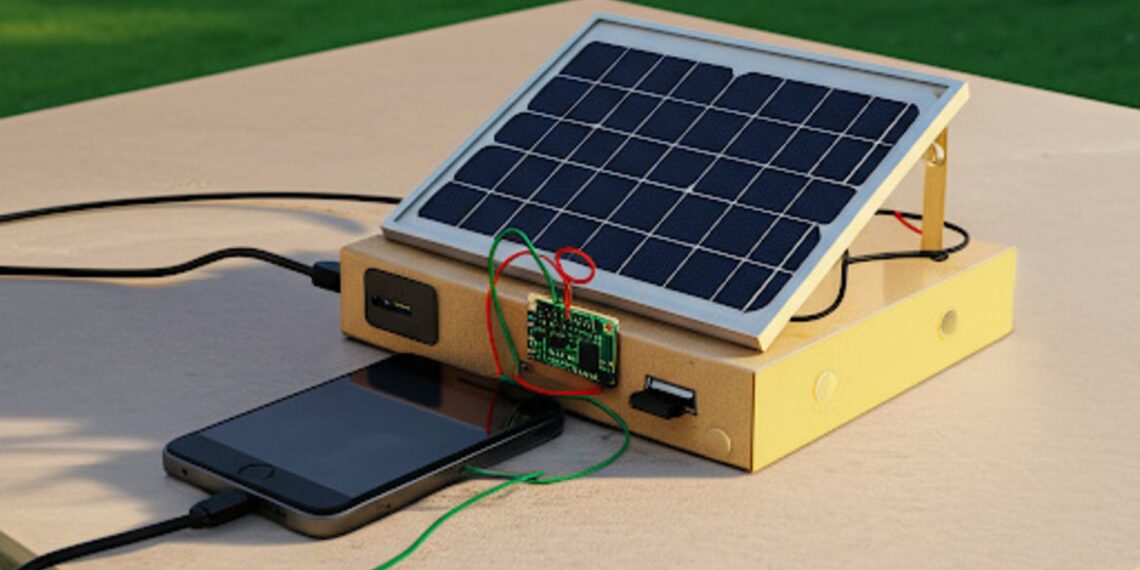 Cargador solar para móviles personal