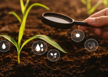 Ilustración de la ley del suelo de la Unión Europea enfocada en la restauración de suelos agrícolas