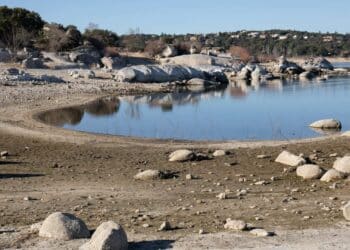 Sistema doméstico de recogida de agua de lluvia conectado a bidón y filtro