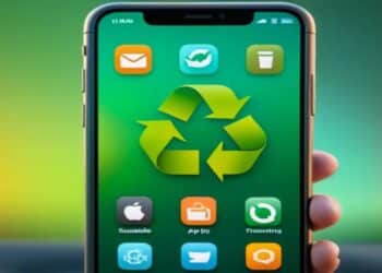 Usuario consulta una app de finanzas climáticas con saldo de árboles y CO₂ evitado