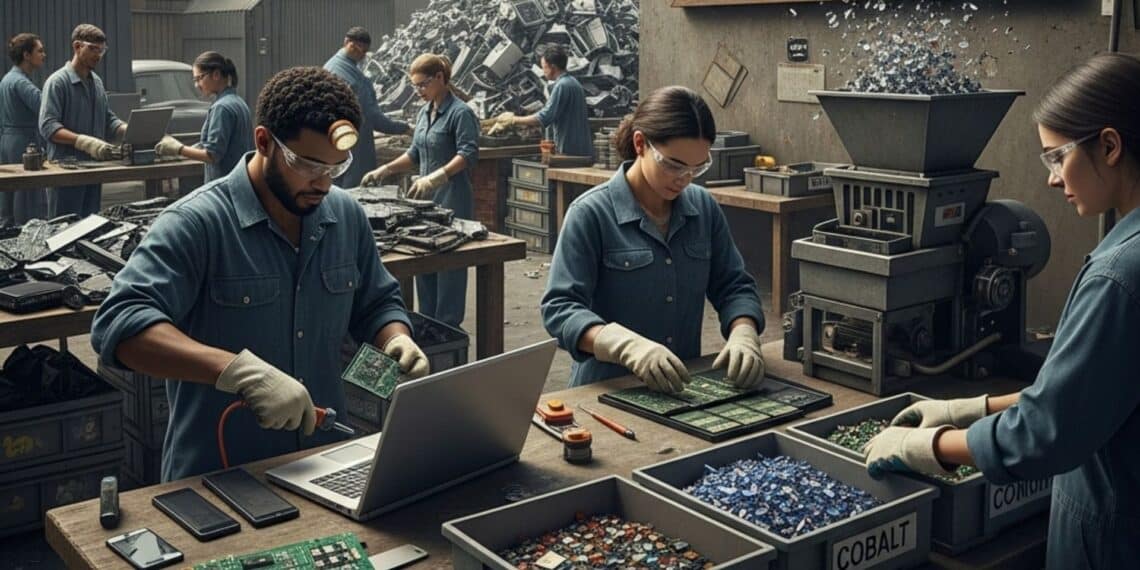 minería urbana de metales críticos