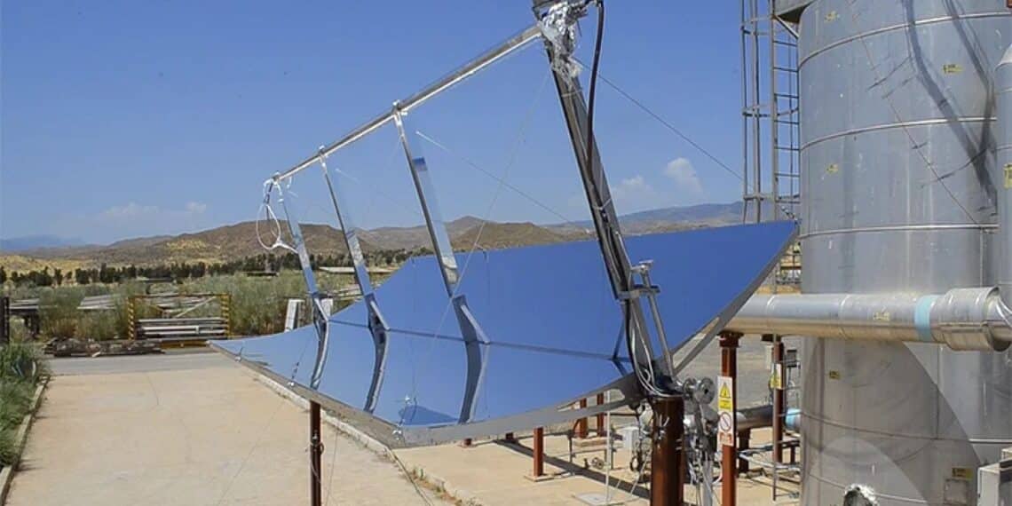Micro-CSP para bombeo termosolar agua rural elevando agua a balsa