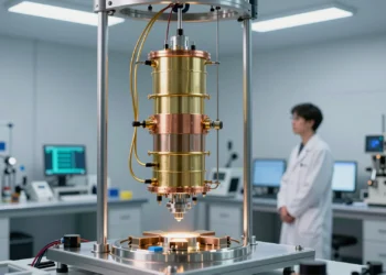 Científicos finlandeses detectan una señal de energía casi imperceptible que podría revelar los secretos de la materia oscura 1 Laboratorio criogénico de física cuántica en la Universidad Aalto con calorímetro superconductor en refrigerador de dilución