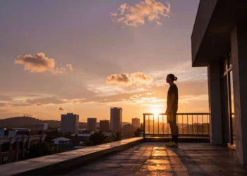 Marcos Llorente se levanta a las 6.30 a ver el amanecer, y media selección española ya le sigue 7 Marcos Llorente contempla el amanecer en una terraza de hotel durante la concentración de la selección española en el Mundial
