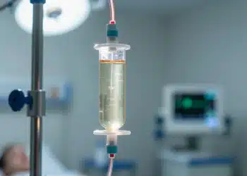 Un filtro del tamaño de un bastón atrapó 253 millones de copias del Ébola en la sangre de un paciente y lo salvó de la muerte 7 Cartucho médico cilíndrico del tamaño de un bastón conectado a tubos de sangre en una UCI para filtrar el virus del Ébola