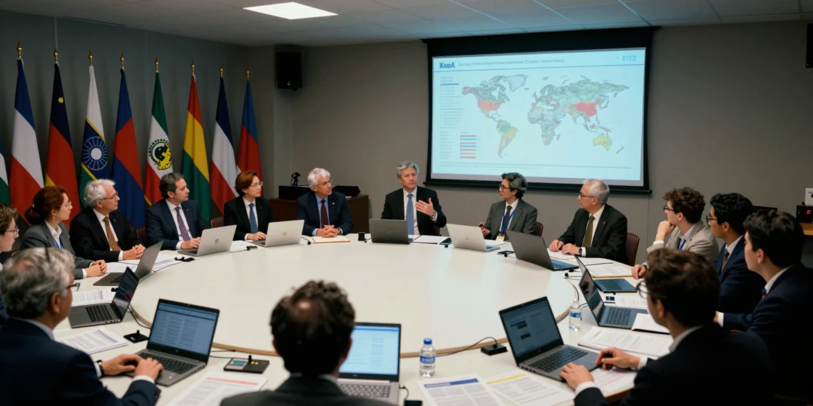 Camino a la COP30: el IPCC redefine sus escenarios climáticos y pone el foco en la adaptación como nunca antes 1 Científicos y delegados climáticos en sala de conferencias internacional debatiendo escenarios del IPCC rumbo a la COP30
