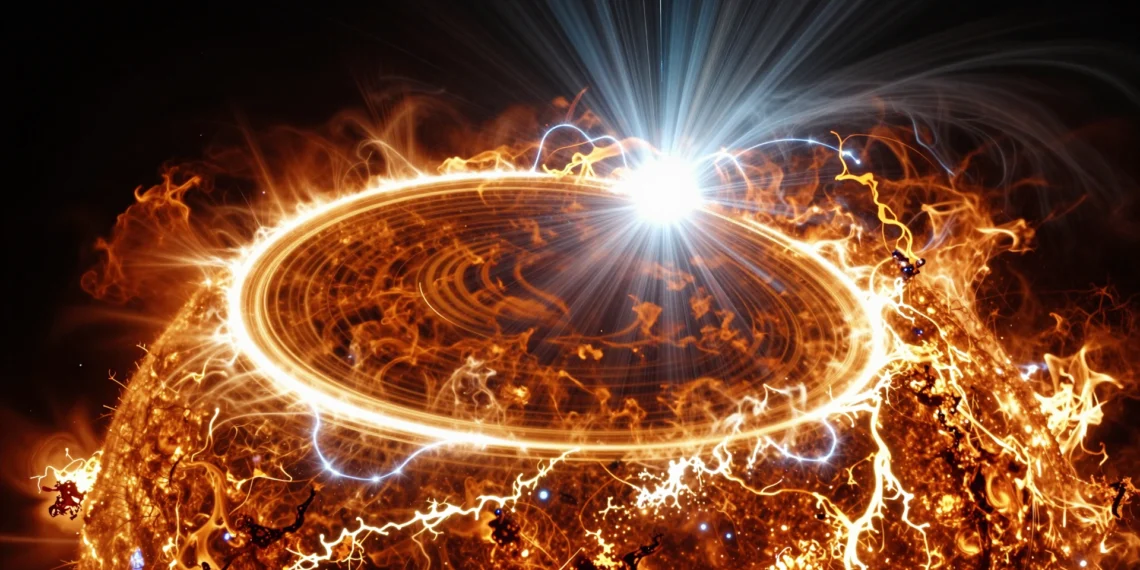 Detectadas por primera vez ondas de choque ocultas en el interior de las llamaradas solares que redefinen cómo el Sol libera su energía 1 Ondas de choque ocultas en el interior de una llamarada solar con plasma supercalentado y reconexión magnética