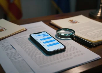 Los chats de Zapatero con 'Gertru' desvelan un registro minucioso de ingresos de Turquía, Perú y China que la UDEF vincula a presuntas comisiones ilegales 3 Despacho nocturno con documentos financieros y smartphone mostrando chats en investigación de corrupción