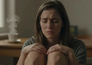 Aceptar la ira en lugar de combatirla: la ciencia detrás de una práctica meditativa que cambia cómo gestionamos las emociones difíciles 1 Mujer con ojos cerrados practicando meditación para aceptar la ira y gestionar emociones difíciles