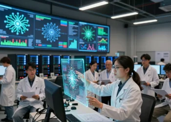 Casi 300 equipos científicos seleccionados para transformar el descubrimiento energético con inteligencia artificial en Estados Unidos 1 Científicos usan IA para el descubrimiento energético en laboratorio de investigación en EE. UU.