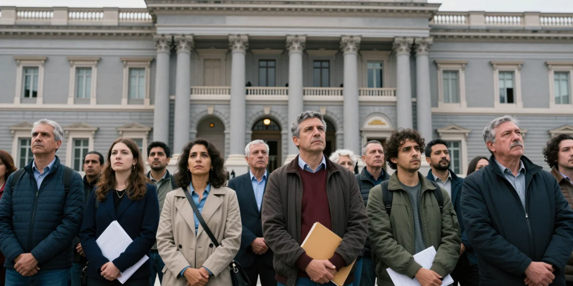 El Supremo detecta seis choques entre la regularización masiva de inmigrantes y el derecho europeo, y abre la puerta a paralizarla 1 Inmigrantes con documentos en los escalones del Tribunal Supremo de España en Madrid, bajo un cielo gris