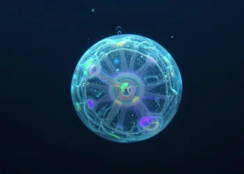Científicos revelan cuál es el animal más redondo del mundo, y vive en las profundidades del océano 6 Criatura marina bioluminiscente perfectamente esférica suspendida en las profundidades oscuras del océano